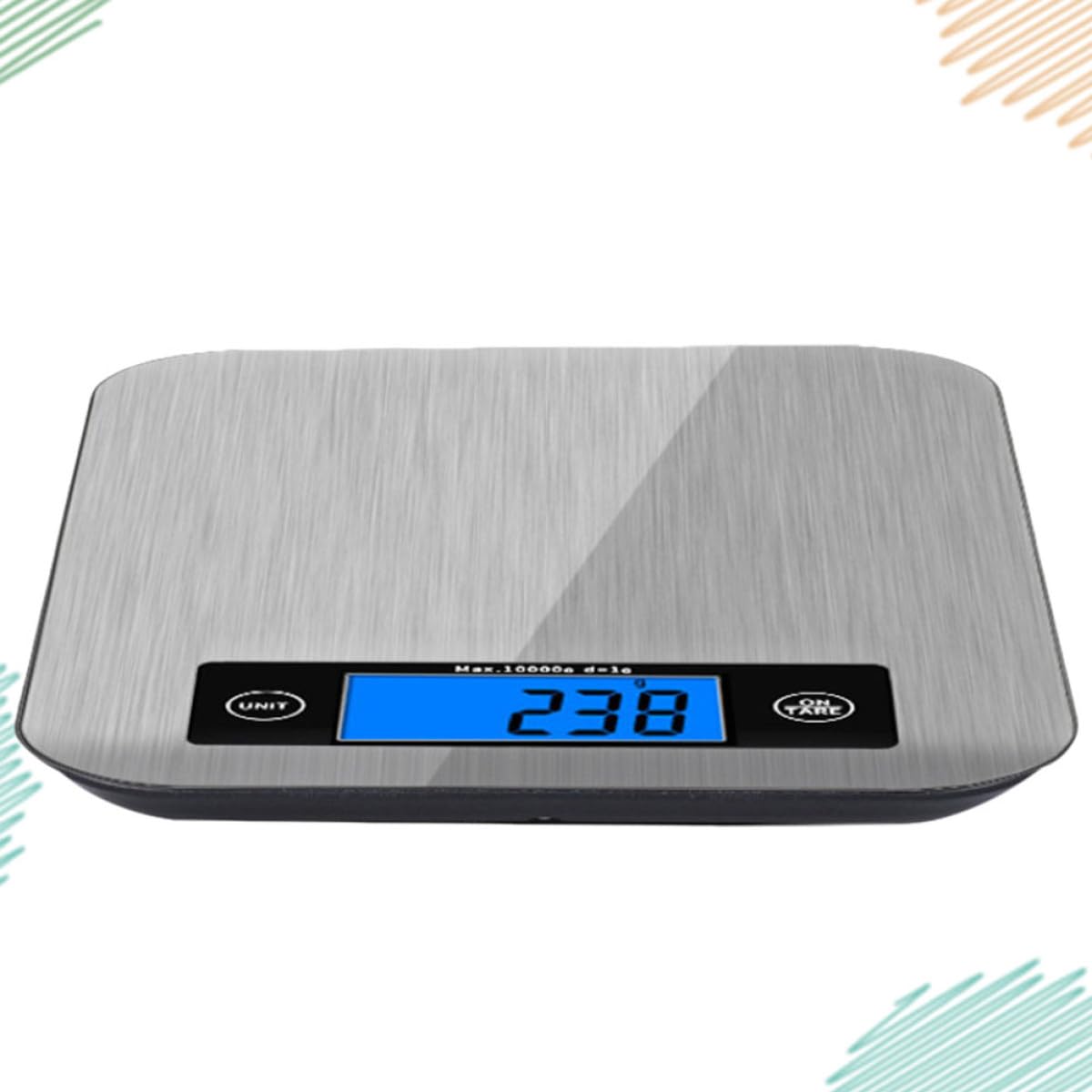 Stainless Steel Digital Kitchen Scale High Precision Electronic Silver NEW
