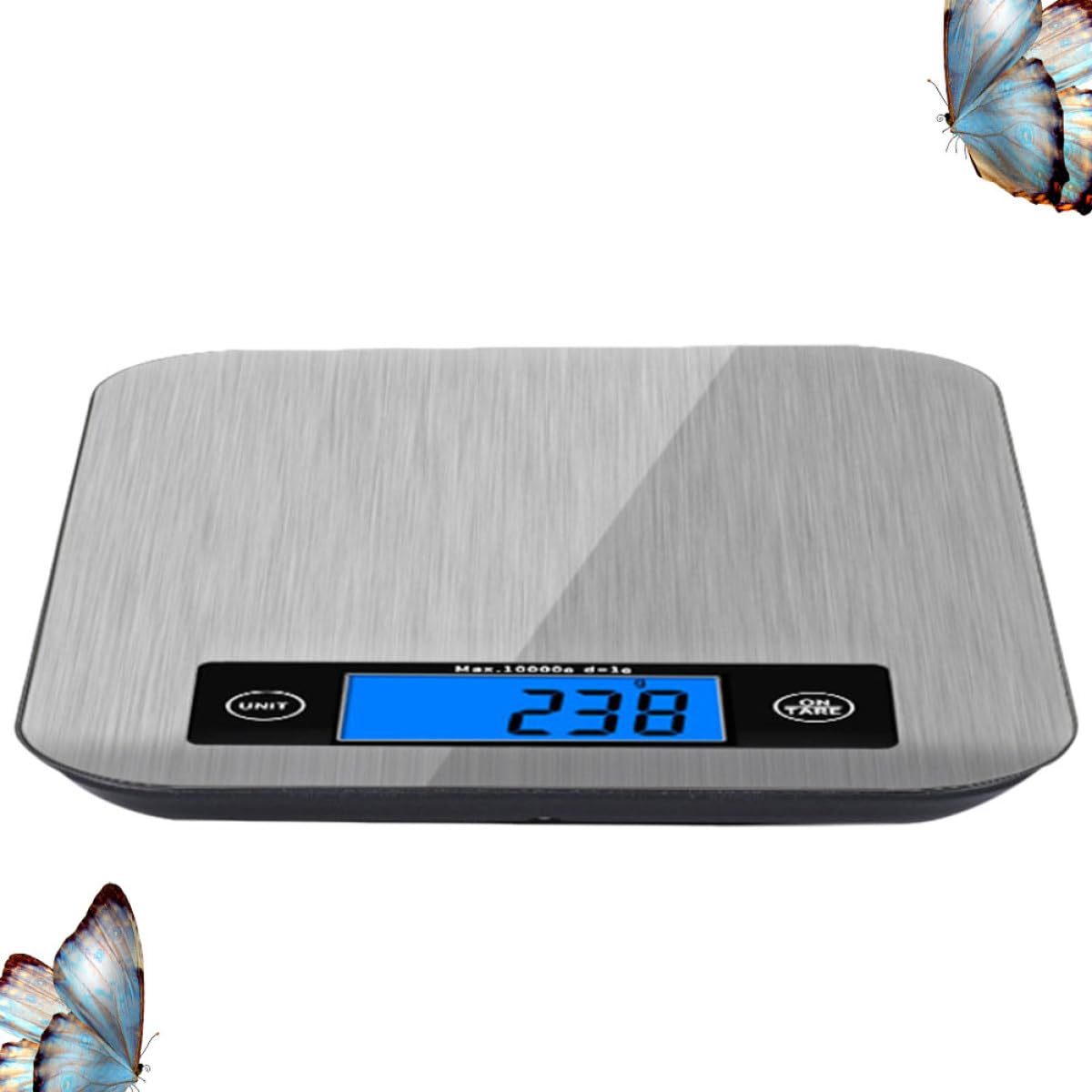 Stainless Steel Digital Kitchen Scale High Precision Electronic Silver NEW