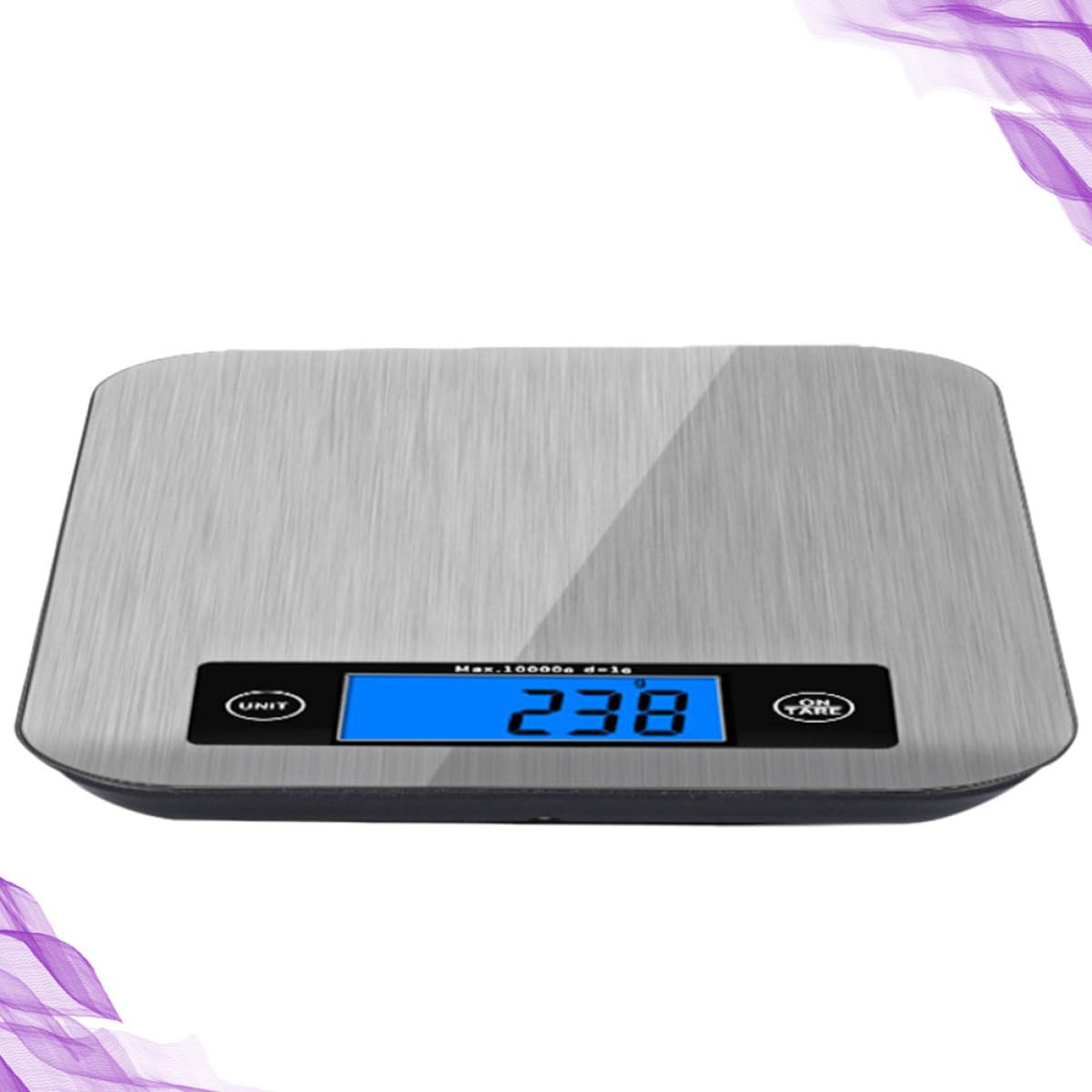 Stainless Steel Digital Kitchen Scale High Precision Electronic Silver NEW