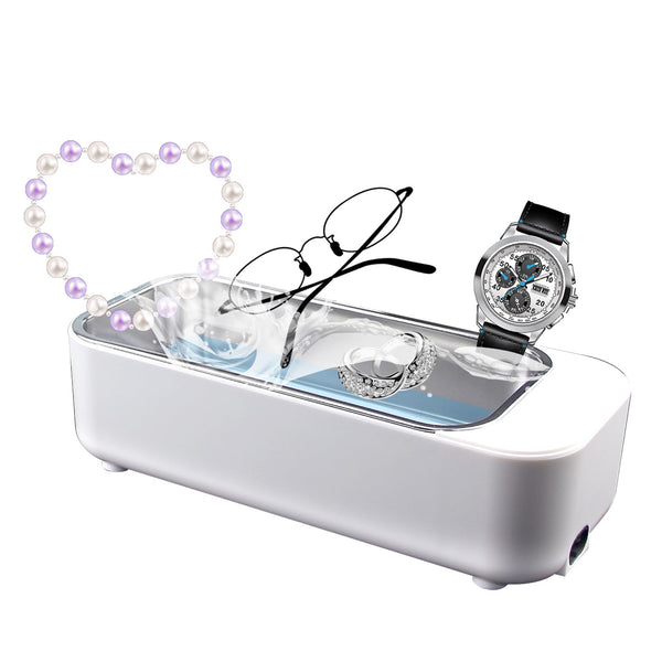 Ultrasonic Jewelry Cleaner for Glasses Rings Coins Makeup Cleaning 500ml NEW