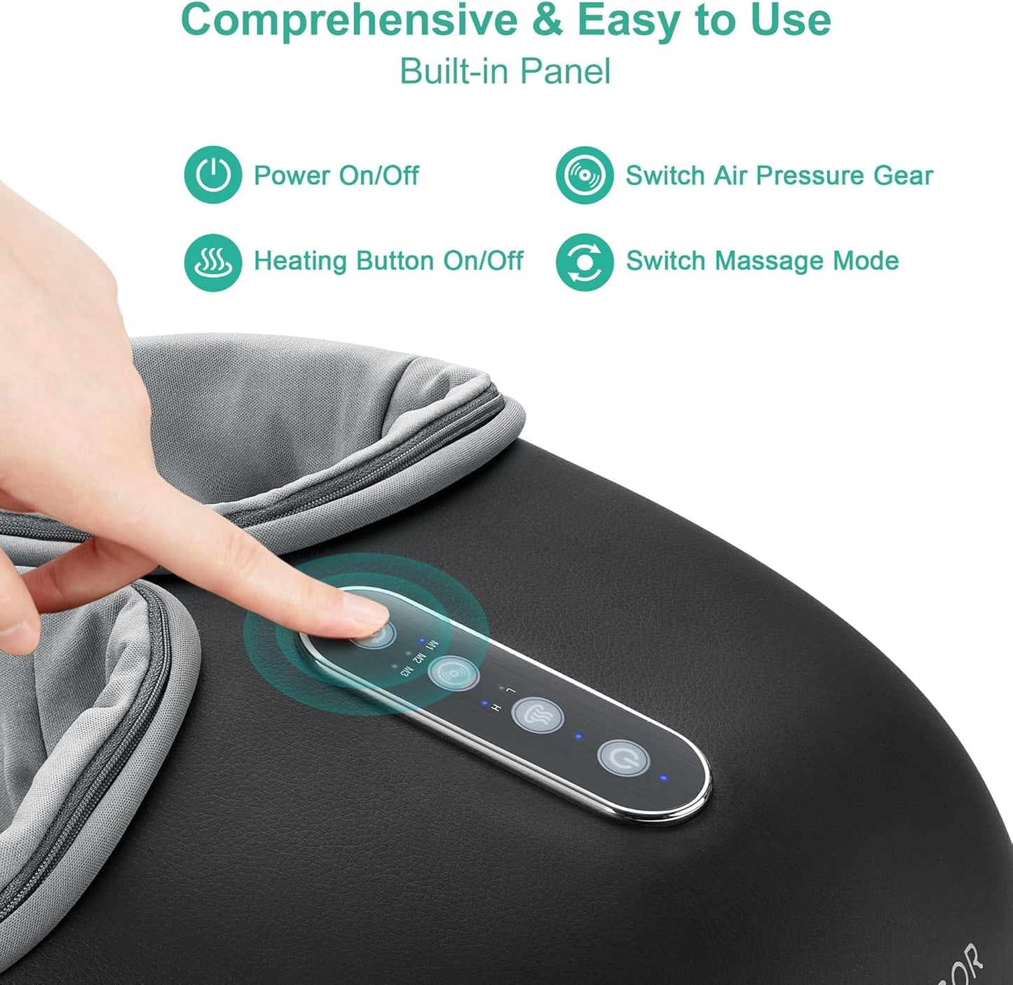 Medcursor Foot Massagers Massager Machine Deep Kneading Massage Heat NEW
