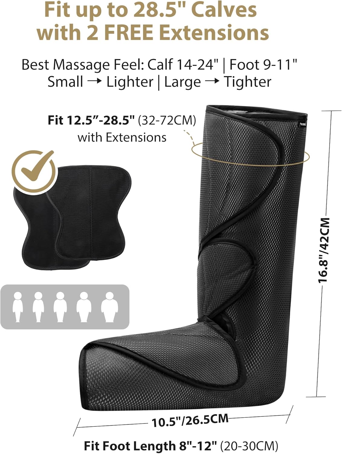 FIT KING Massagers Air Compression Leg Massager for Improved Foot FT-009A NEW