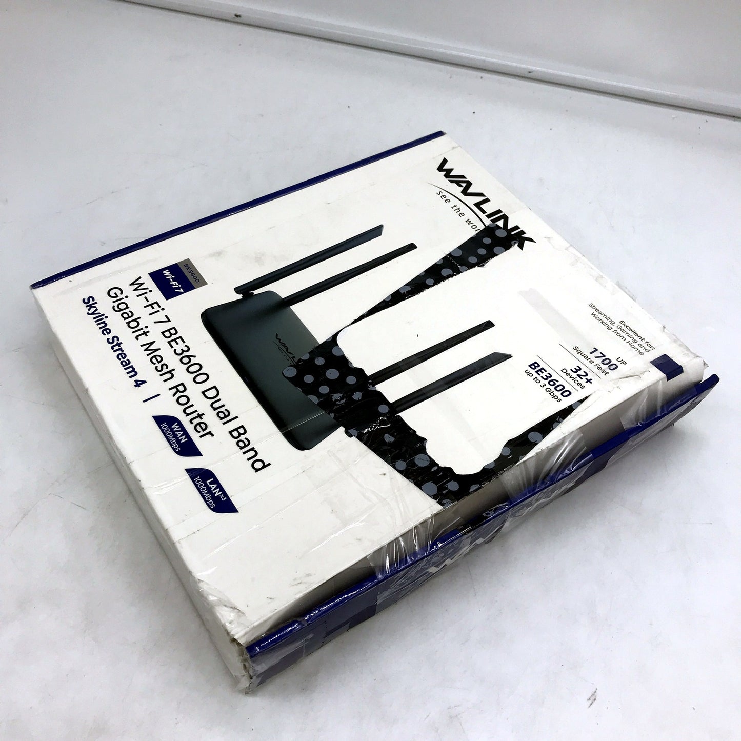 WAVLINK Dual Routers Band Gigabit WiFi 6 Router with Gaming Ports, Black