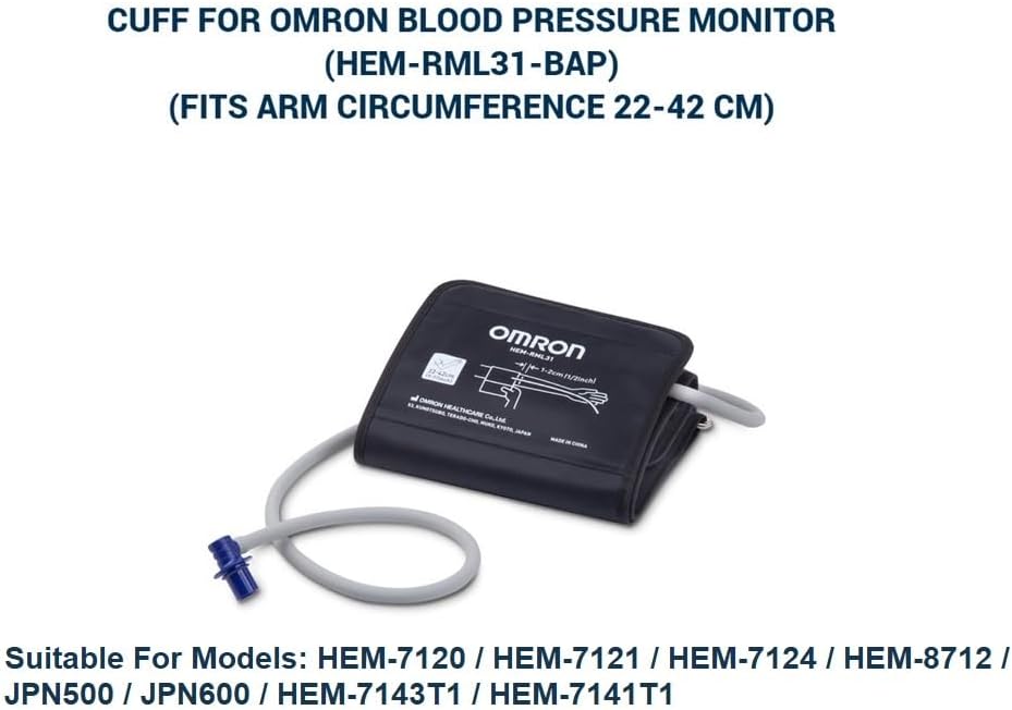 Omron Blood Pressure Monitor Cuff, M/Large Arm Circumference 22-42cm Size NEW