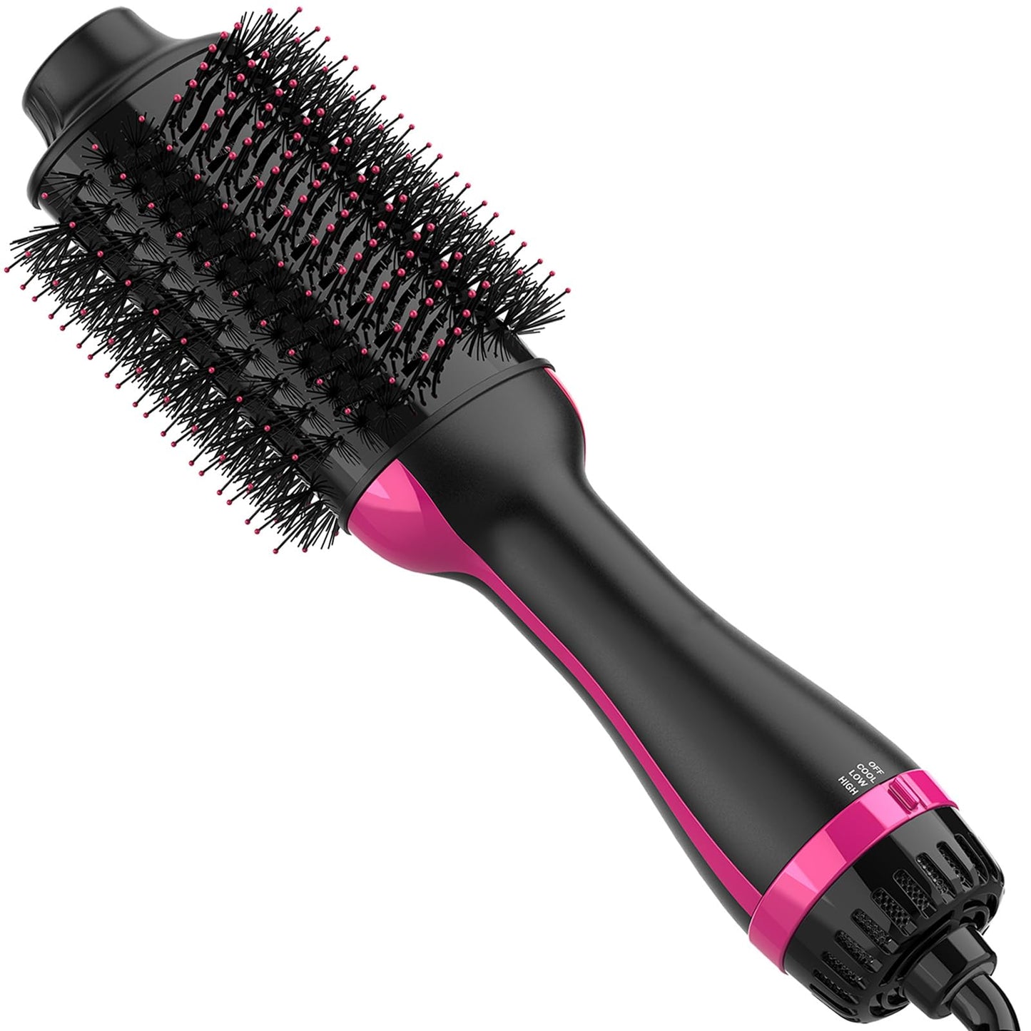 4-in-1 Hair Dryer Brush Volumizer Styler with Ceramic & Nylon Bristles, NEW