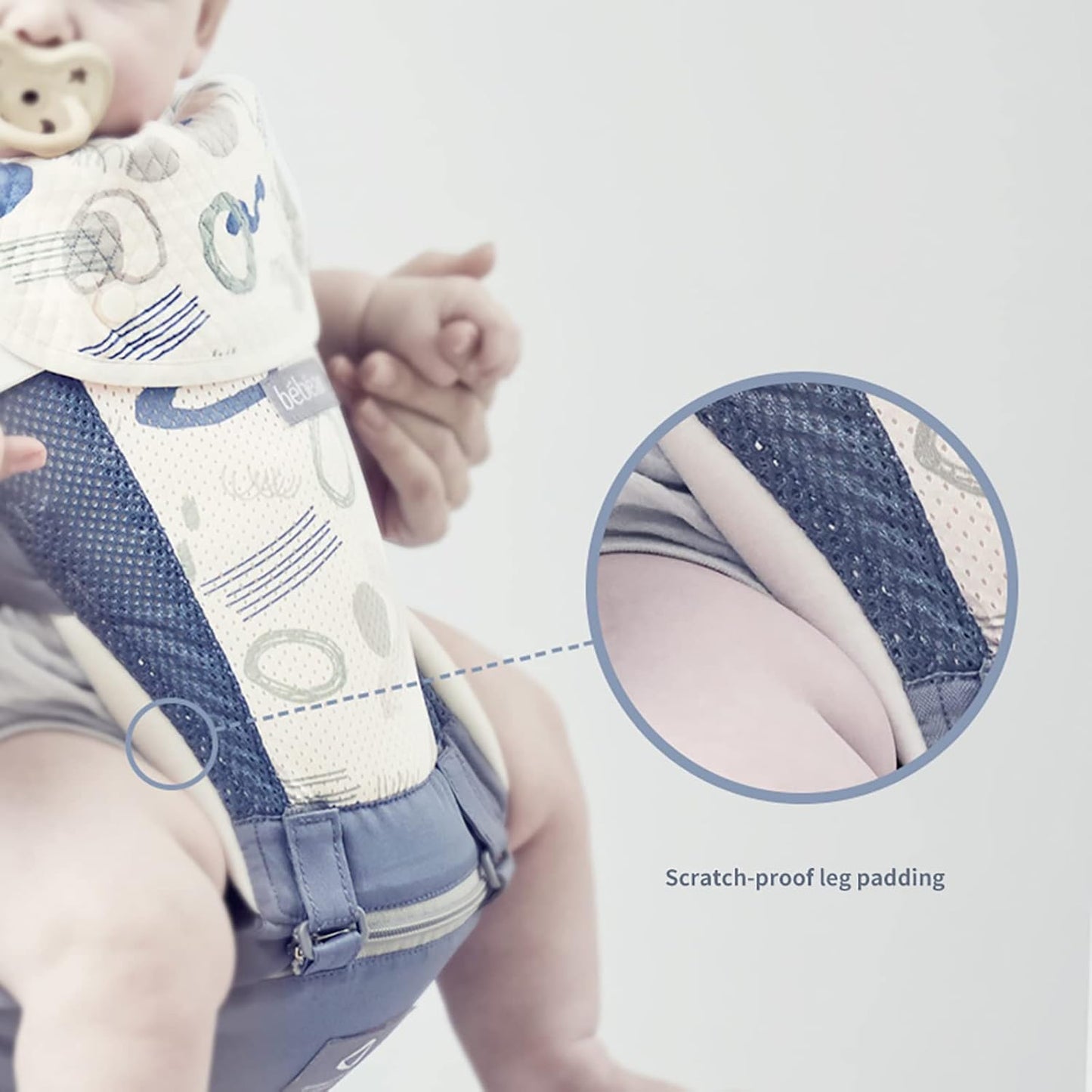 Bebamour Air Green Mesh Newborn Baby Carrier for Front and Back Carry Size NEW