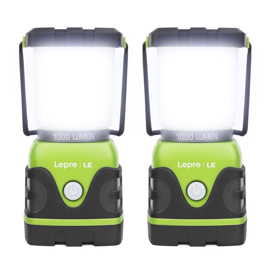 Lepro Dimmable Camping Lantern 1000 Lumen Battery Powered Electric Black DEMO