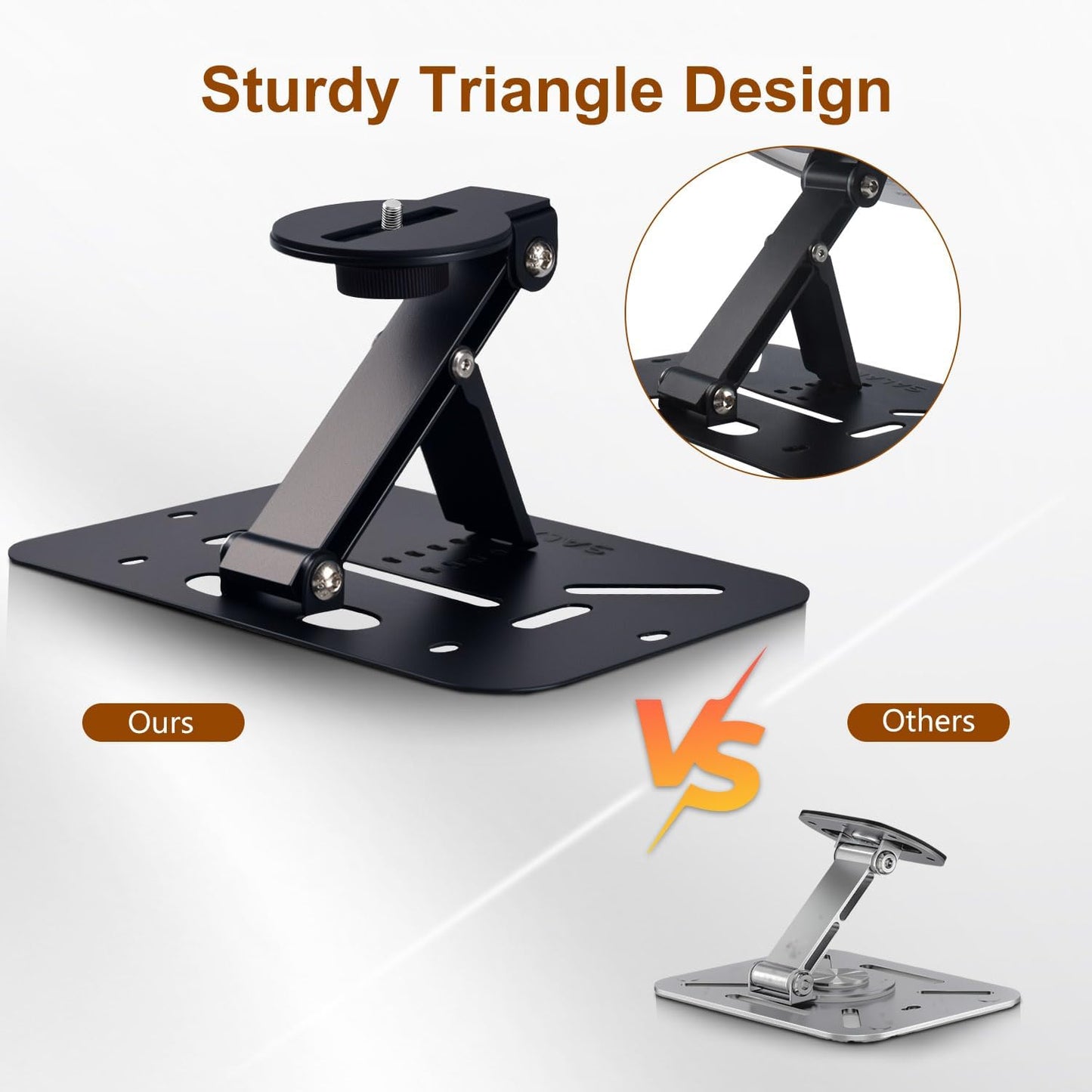 Luxury Foldable Mounts Projector Ceiling Mount Easy Setup Black NEW