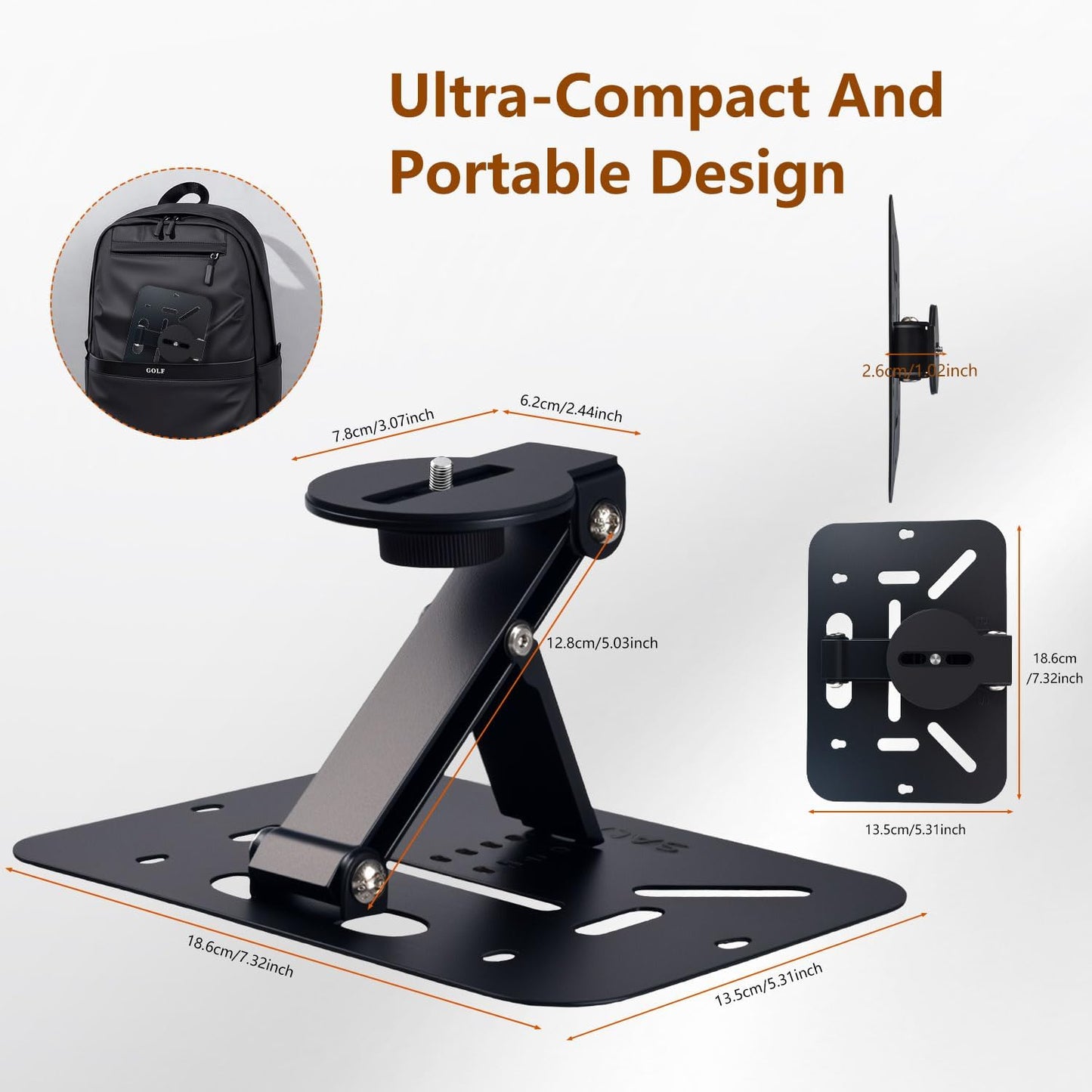 Luxury Foldable Mounts Projector Ceiling Mount Easy Setup Black NEW