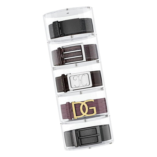 5-Layer Clear Acrylic Watch Boxes Organizer Closet Storage Display NEW