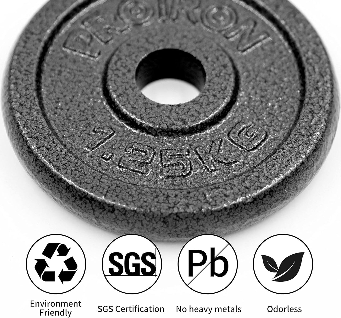 PROIRON 1.25kg Dumbbells Cast Iron Dumbbell Weight Plates Set, 4 Pieces, NEW