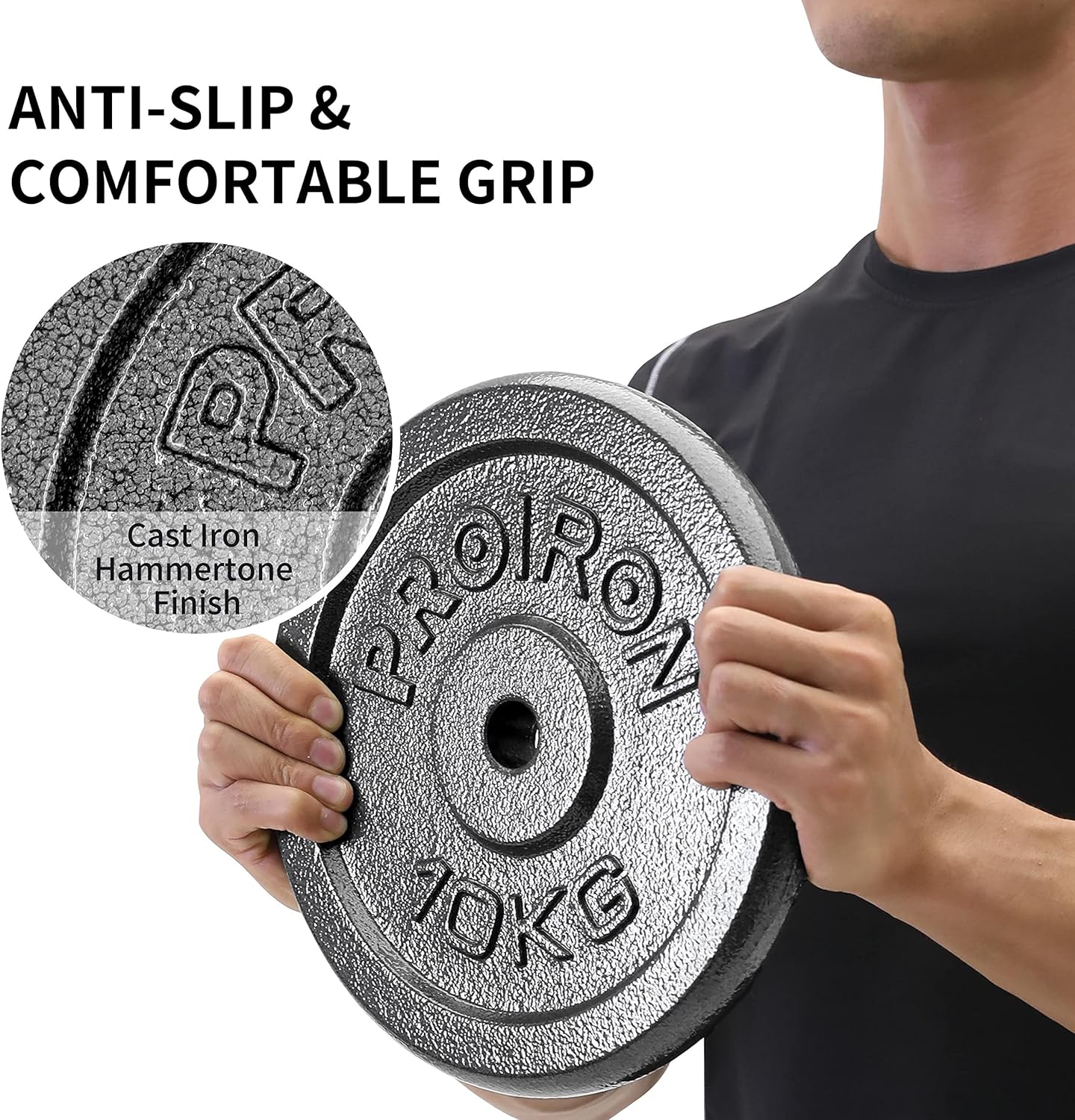 PROIRON 1.25kg Dumbbells Cast Iron Dumbbell Weight Plates Set, 4 Pieces, NEW