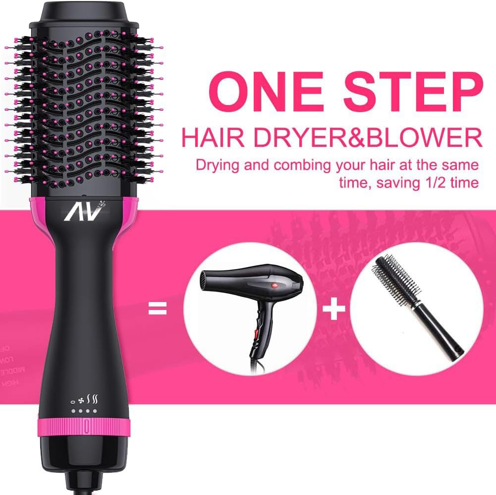 2-in-1 Hot Air Brush & Hair Dryer Volumizer for Salon-Style Blowouts DEMO