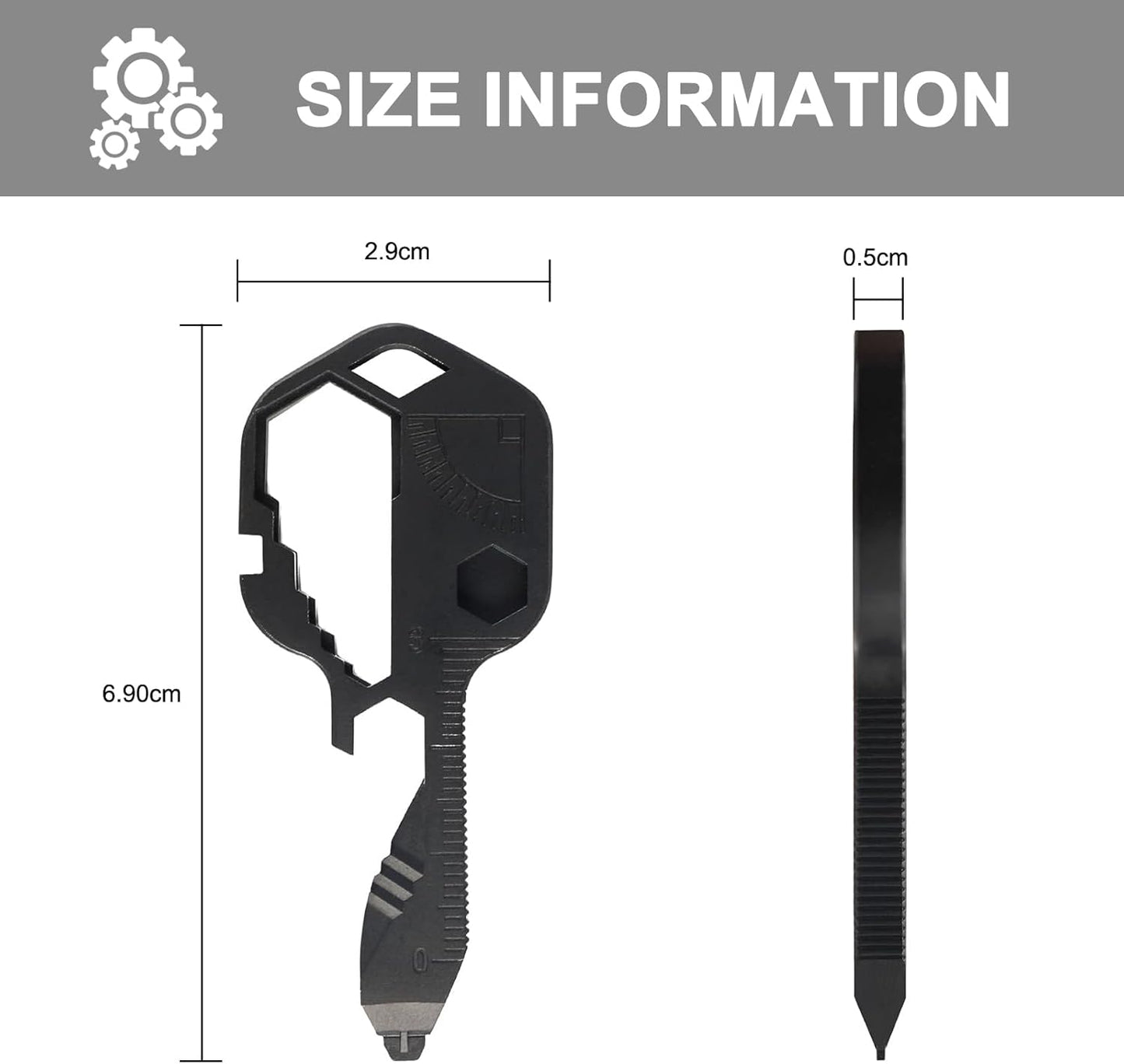 Versatile 24-in-1 Stainless Steel Multitool Key Organizer for Everyday DEMO