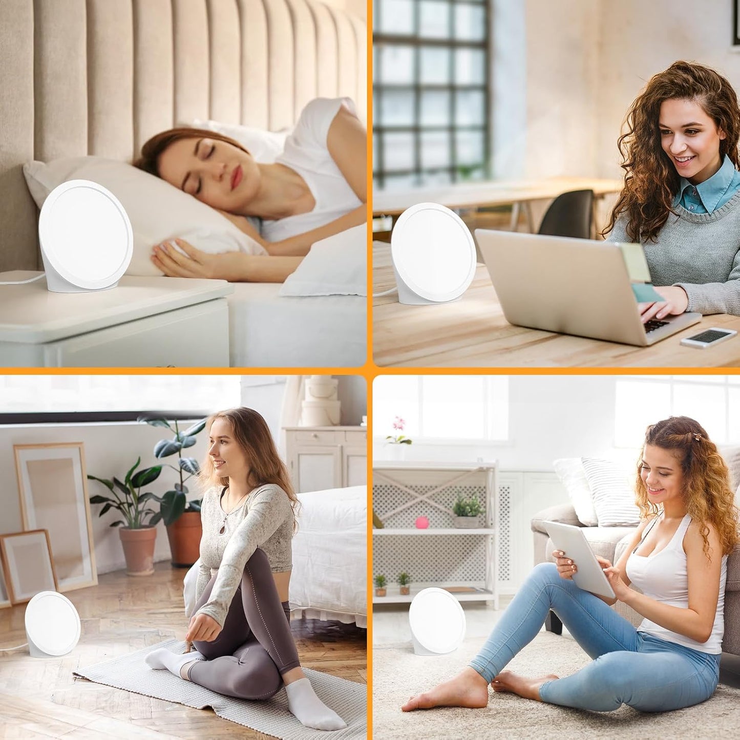 UV-Free 10000Lux Lights Light Therapy Lamp for Bright Sunlight White Size DEMO