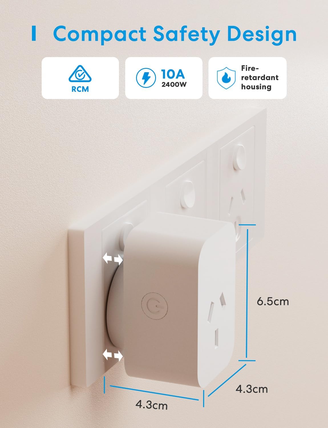 meross Mini Power Plugs Smart Plug with Energy Monitor, WiFi Outlet Socket, NEW