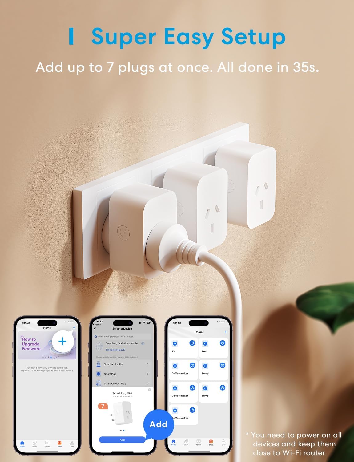 meross Mini Power Plugs Smart Plug with Energy Monitor, WiFi Outlet Socket, NEW