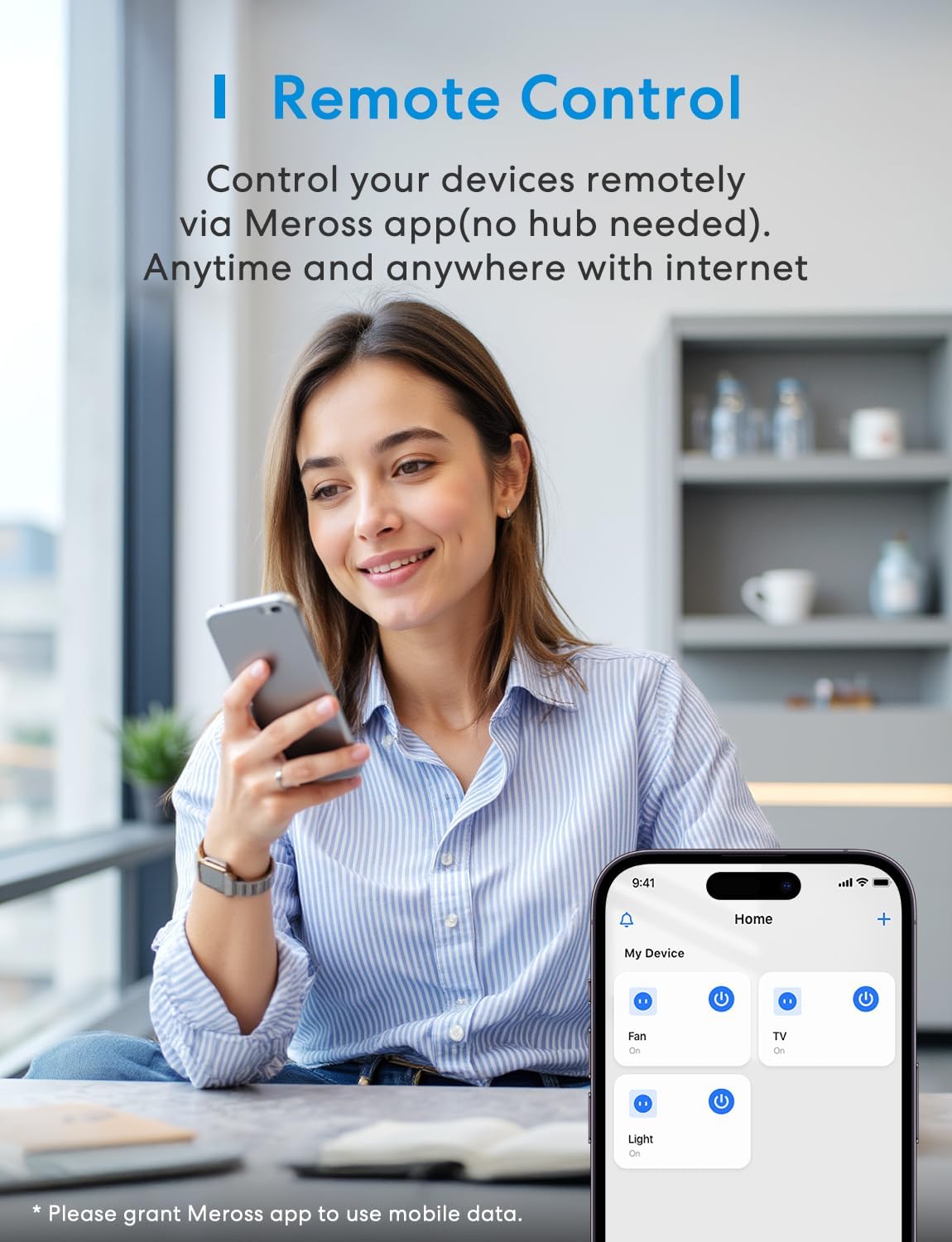 meross Mini Power Plugs Smart Plug with Energy Monitor, WiFi Outlet Socket, NEW