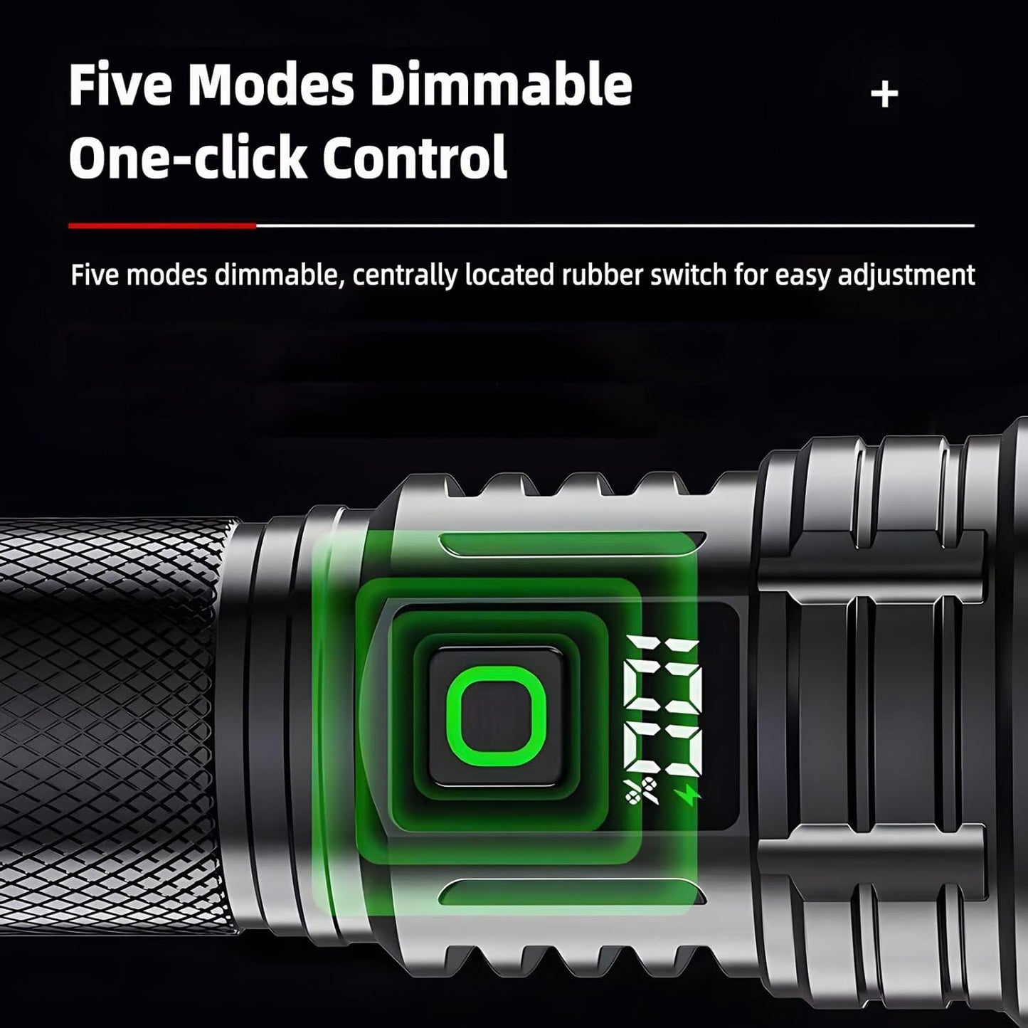 HOVNIER Zoomable Torches Aluminum LED Flashlight Powerful Bright Digital NEW