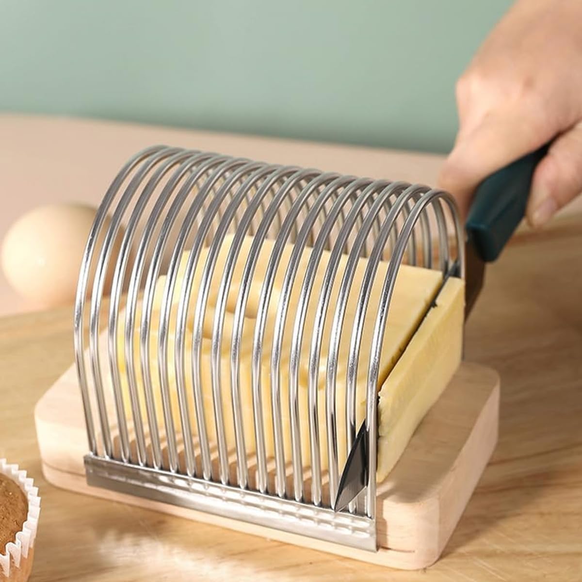 Stainless Steel Choppers Bread Slicer Cheese Divider Potato Cutter Kitchen NEW