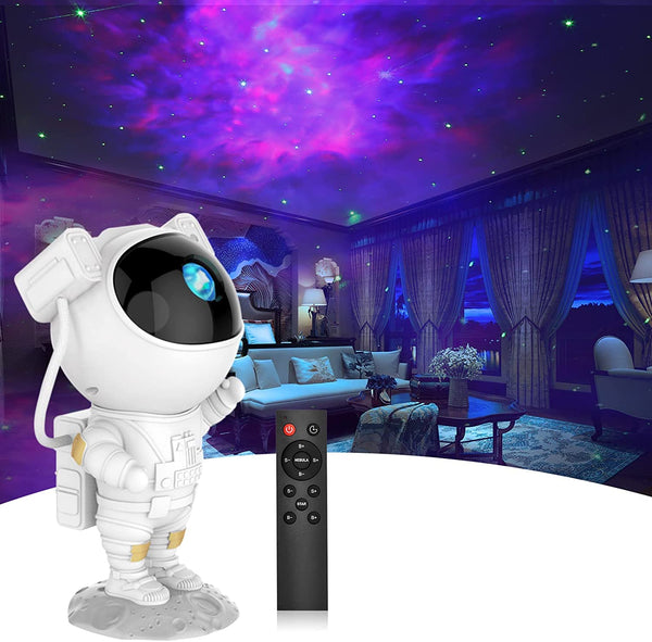 Calming Galaxy Nebula Astronaut Night Light Projector for Kids Bedroom DEMO