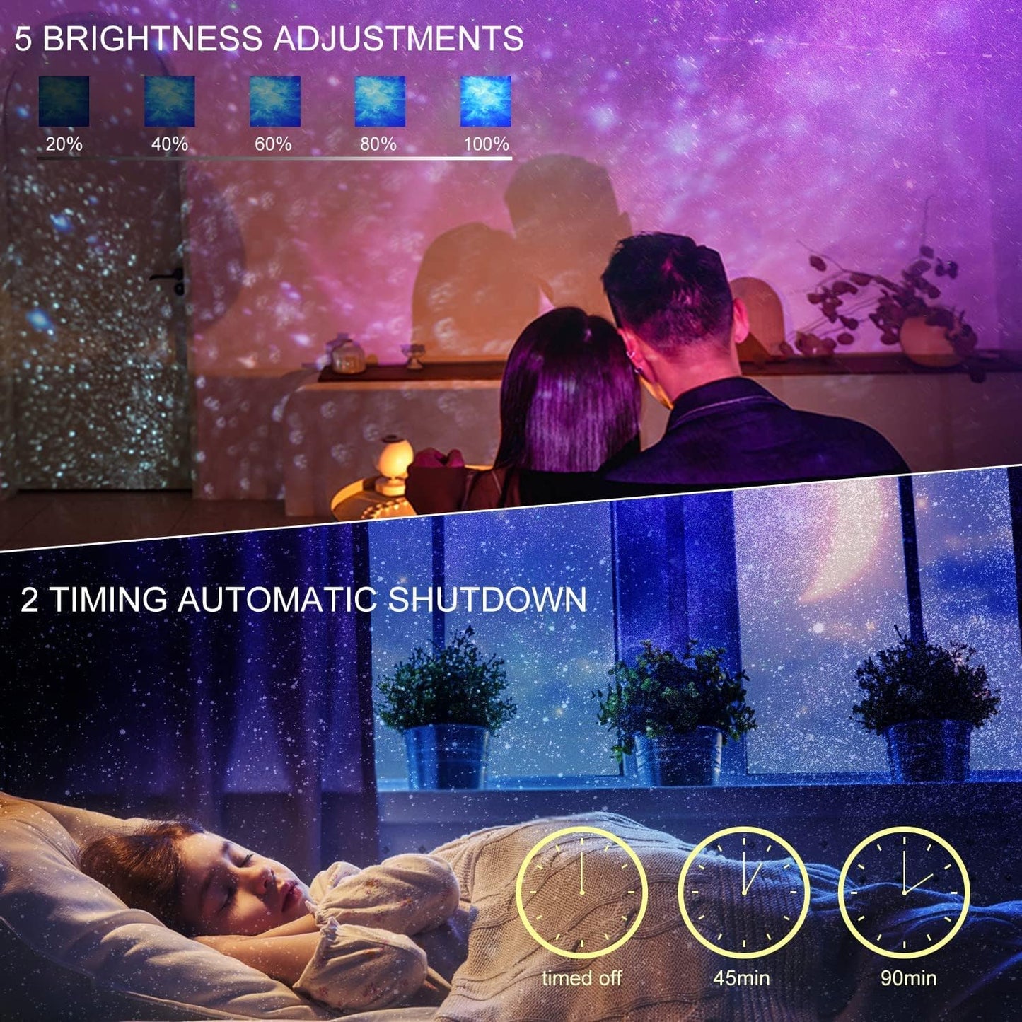 Calming Galaxy Nebula Astronaut Night Light Projector for Kids Bedroom DEMO