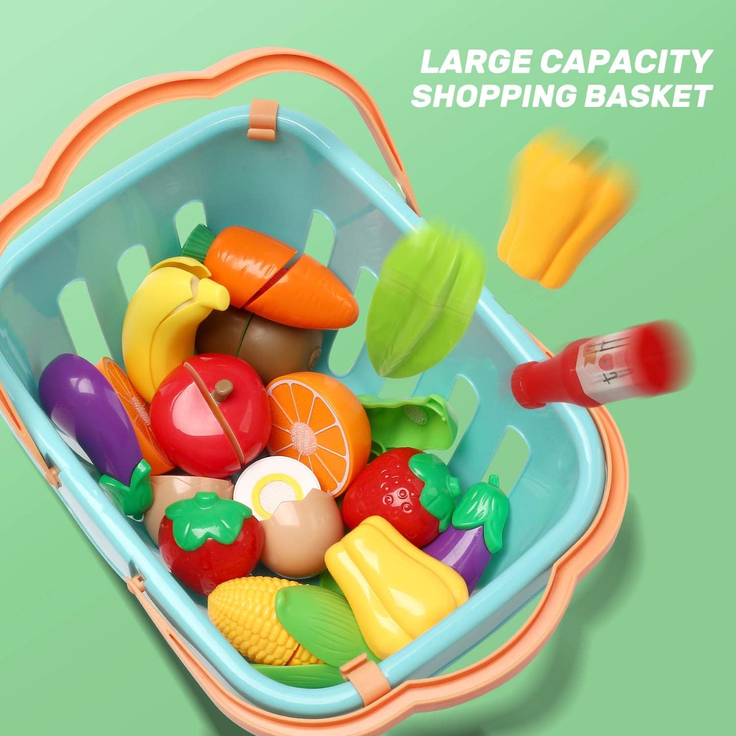 Cute Stone 40-Piece Multicoloured Kitchen Play Toy Cookware Playset Size - DEMO