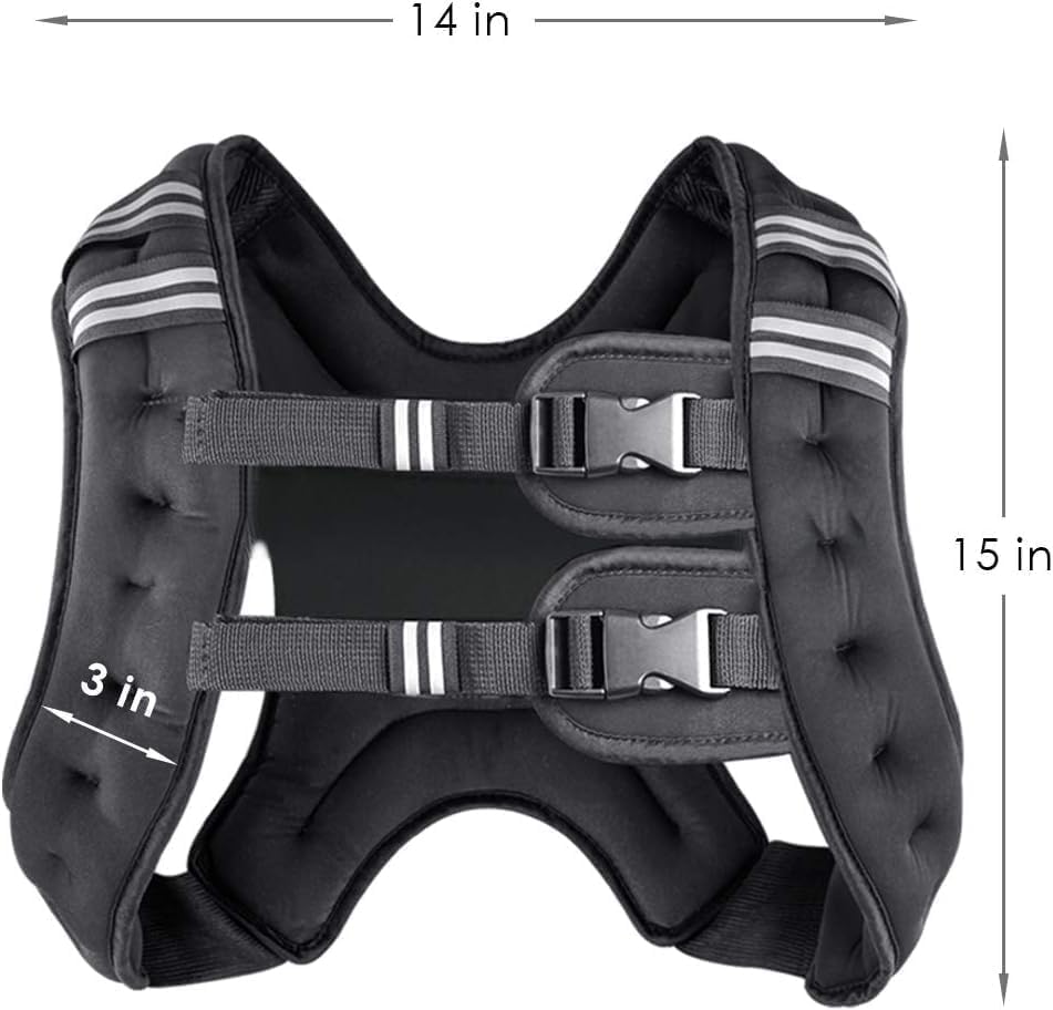 BETTERINMETA 8KG Weight Vests Adjustable Weighted Vest for Running, DEMO
