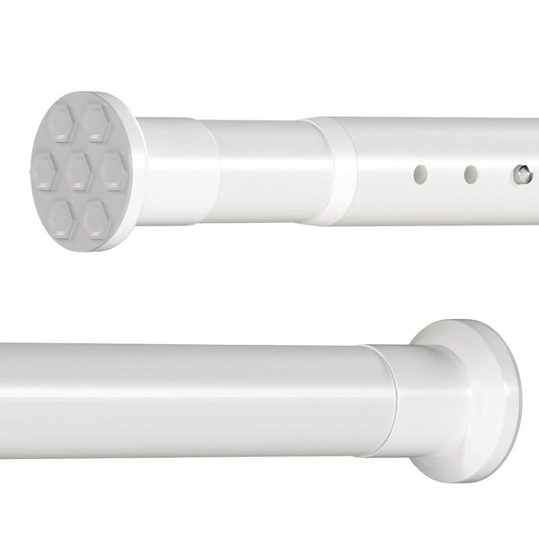 Oxdigi Adjustable Tension Shower Curtain Rod 27.6"-43.3" White Home NEW