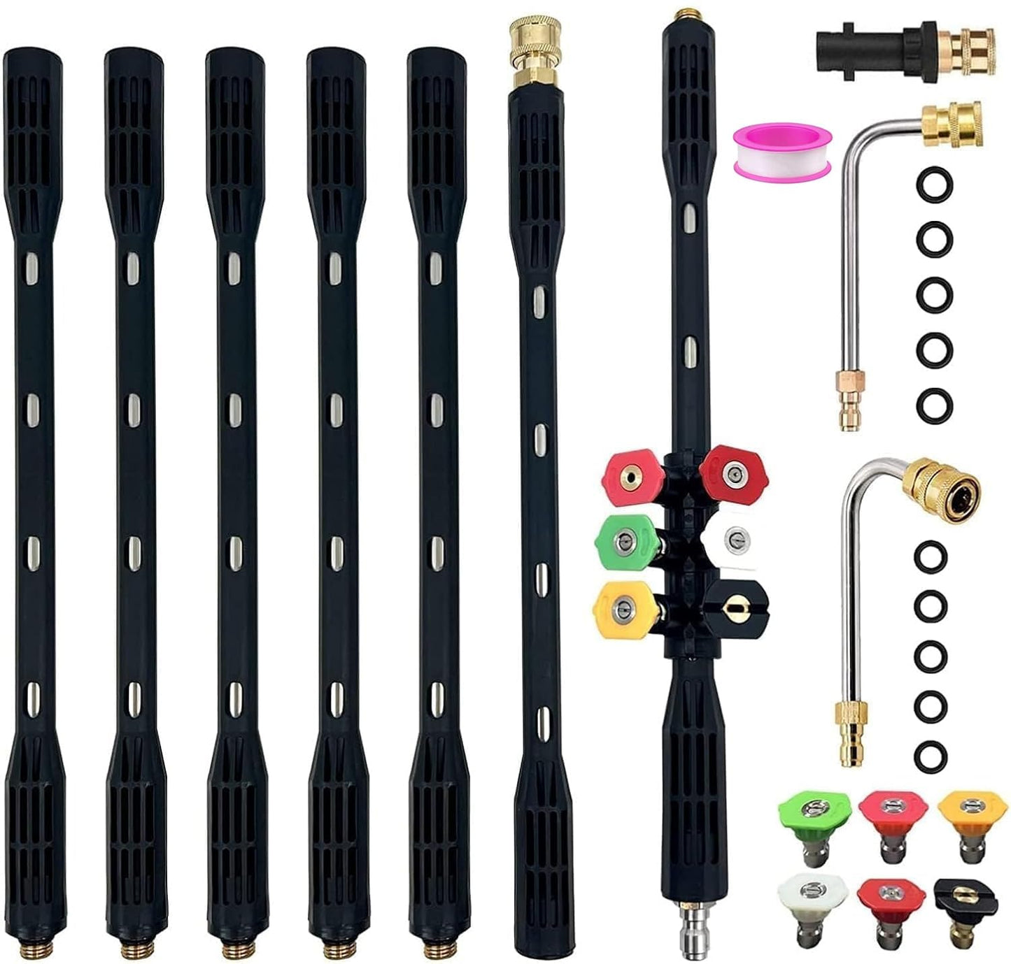 HoldOneLight 10cm x 42.8cm 8-Pressure Washer Extension Wand for Cleaning DEMO