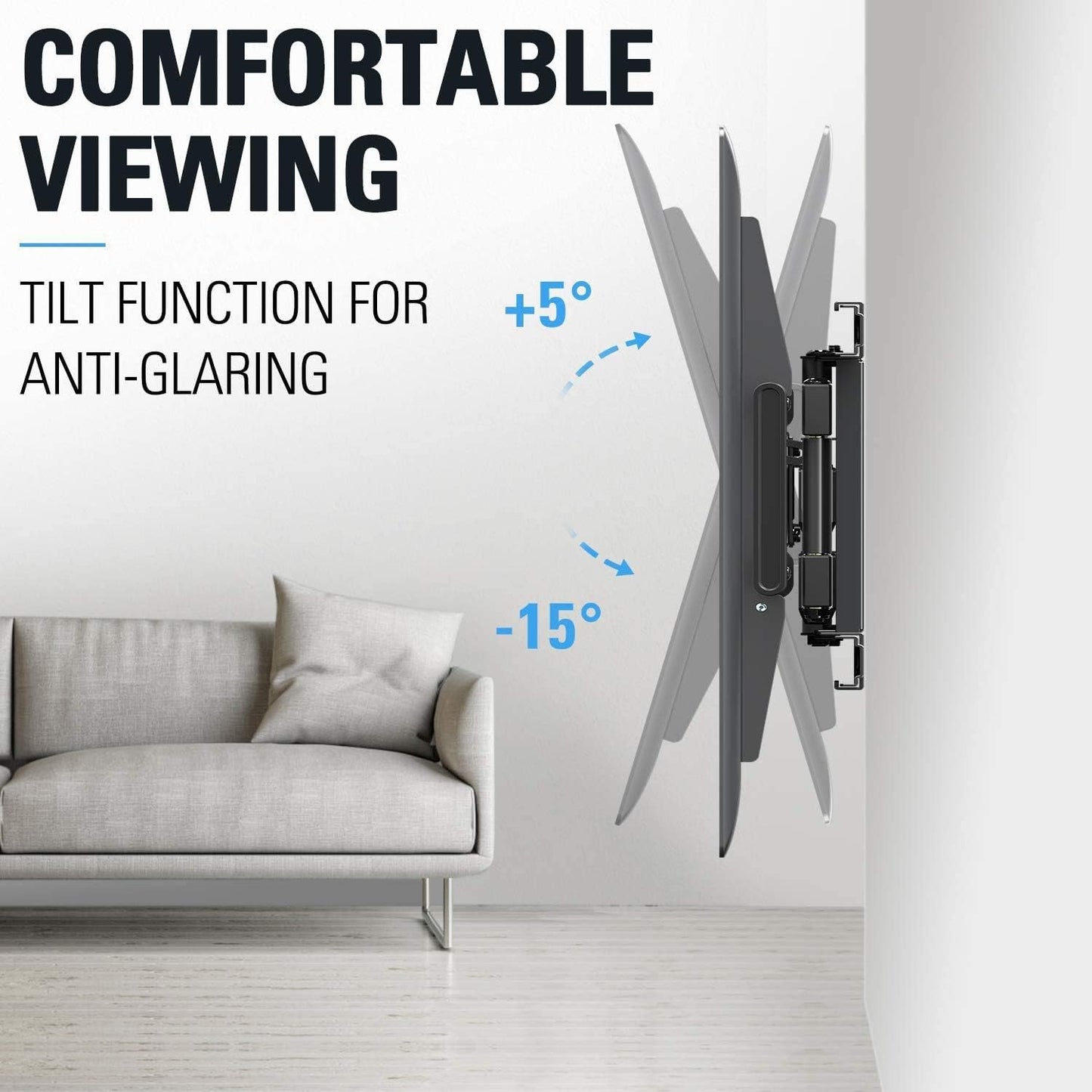 Mounting Dream Full Motion TV Wall Mount Swivel Tilt for 42-84 Inch TVs NEW