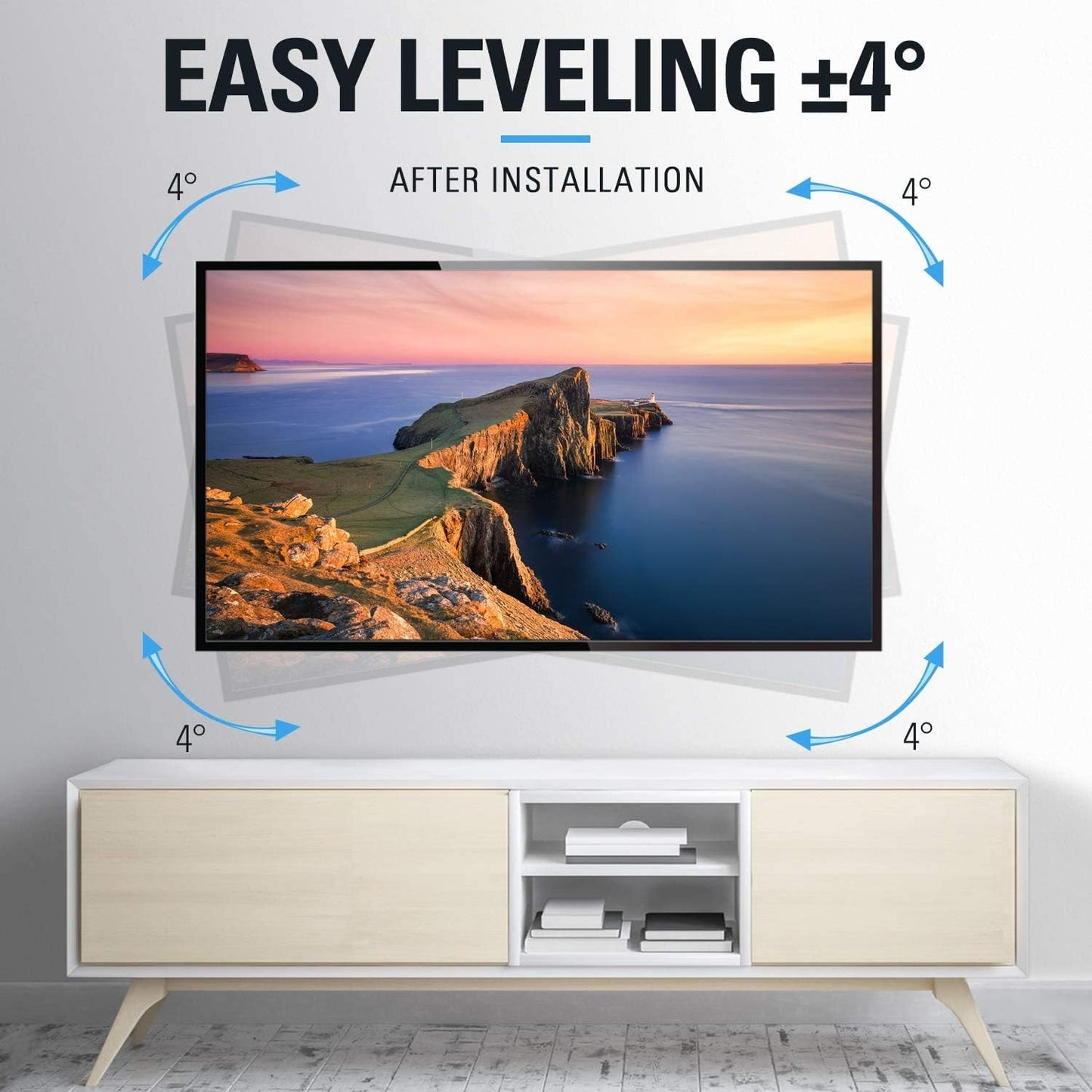 Mounting Dream Full Motion TV Wall Mount Swivel Tilt for 42-84 Inch TVs NEW