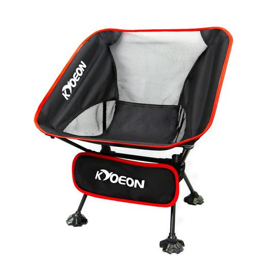 Ultralight Foldable Chairs Camping Chair Durable Backpacking Black Size DEMO