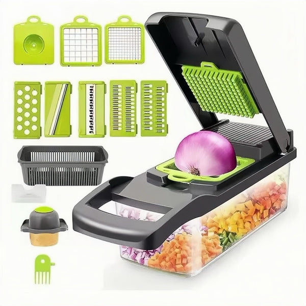 RUNZI 15-in-1 Professional Vegetable Chopper Multifunction Kitchen Gadget NEW
