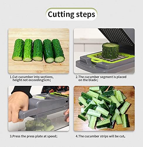 RUNZI 15-in-1 Professional Vegetable Chopper Multifunction Kitchen Gadget NEW