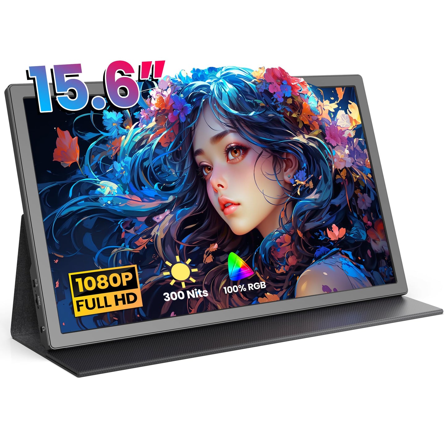 FANGOR 15.6 Monitors Inch Portable FHD 1080P Monitor for Laptop, PC, Gaming NEW