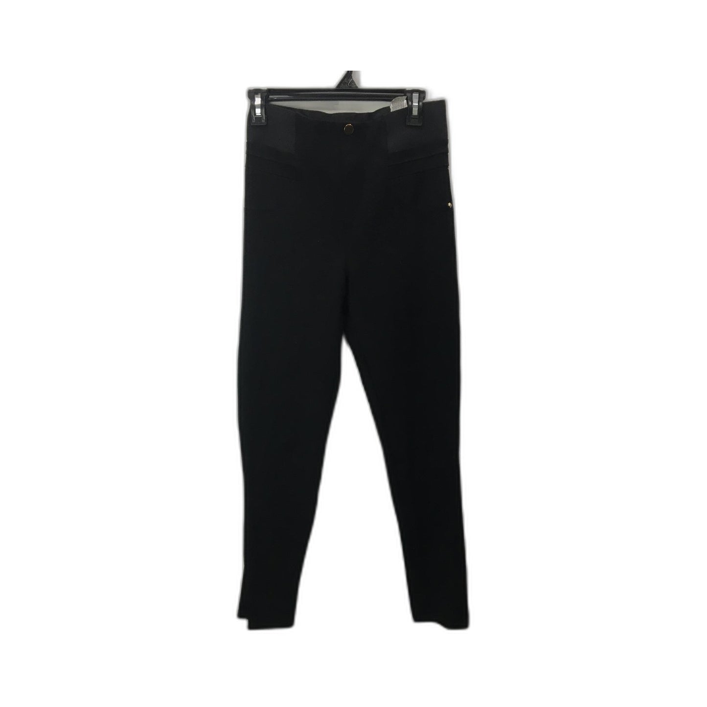 Zara Women's Black Cotton Leggings Comfortable Stretchy Fit Size L