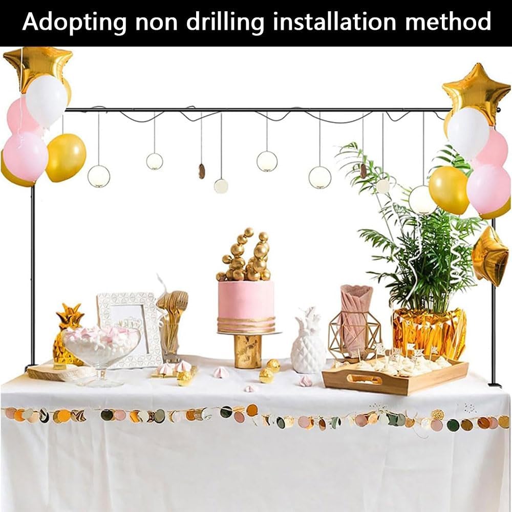 KirbyBear Adjustable Centrepieces Metal Arch Centrepiece Decor in Black - NEW