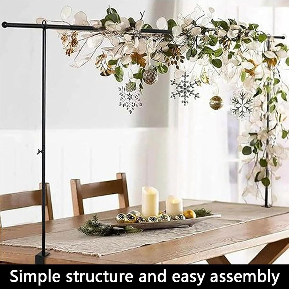 KirbyBear Adjustable Centrepieces Metal Arch Centrepiece Decor in Black - NEW