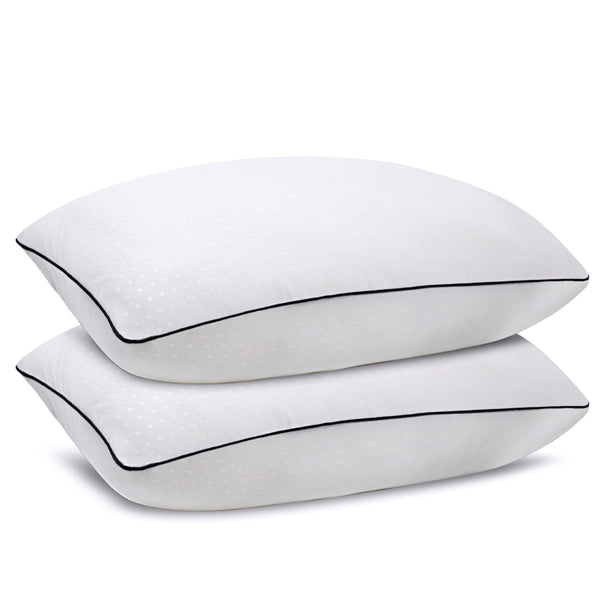 Higoom Standard Bed Pillows 2 Pack, Luxury Hotel Comfort White Pillows, NEW