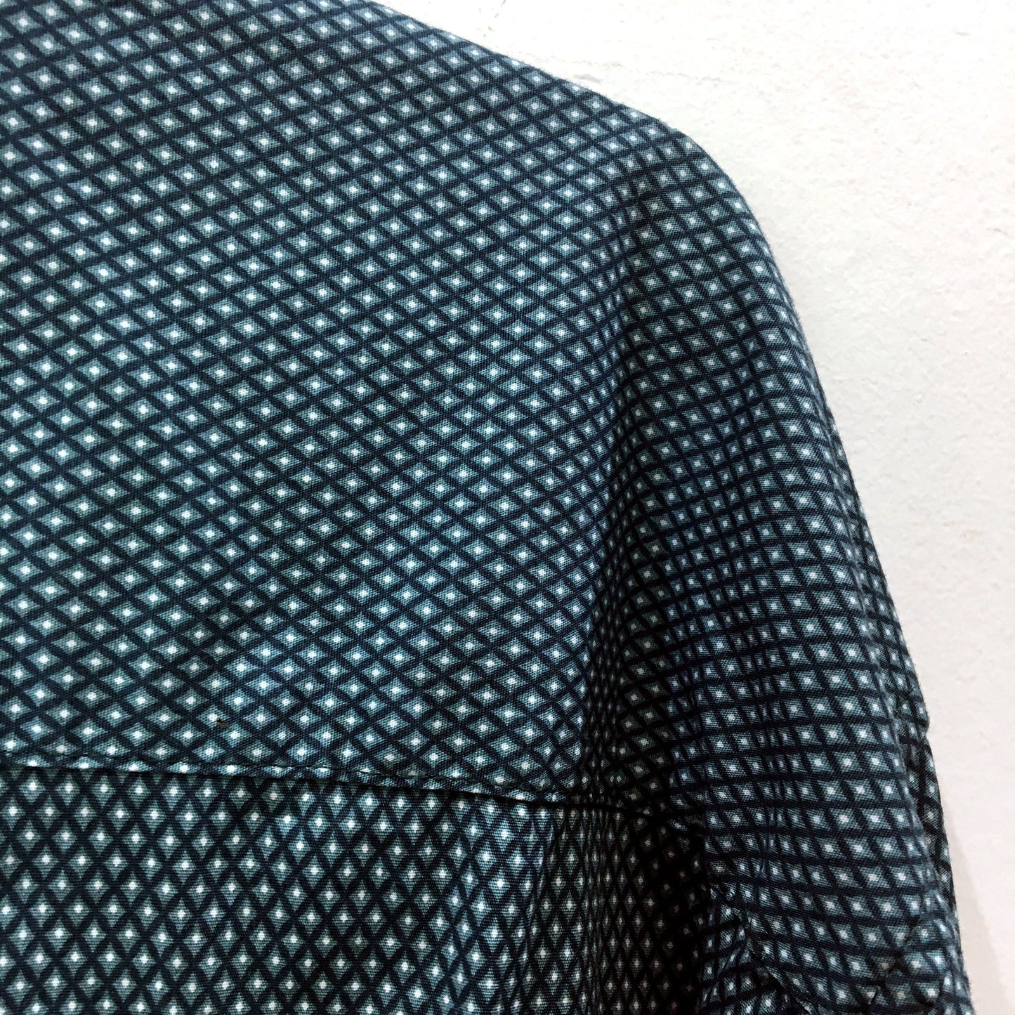 Johnny Bigg Patterned Button-Down Dress Shirt Mens Black White Size 5XL