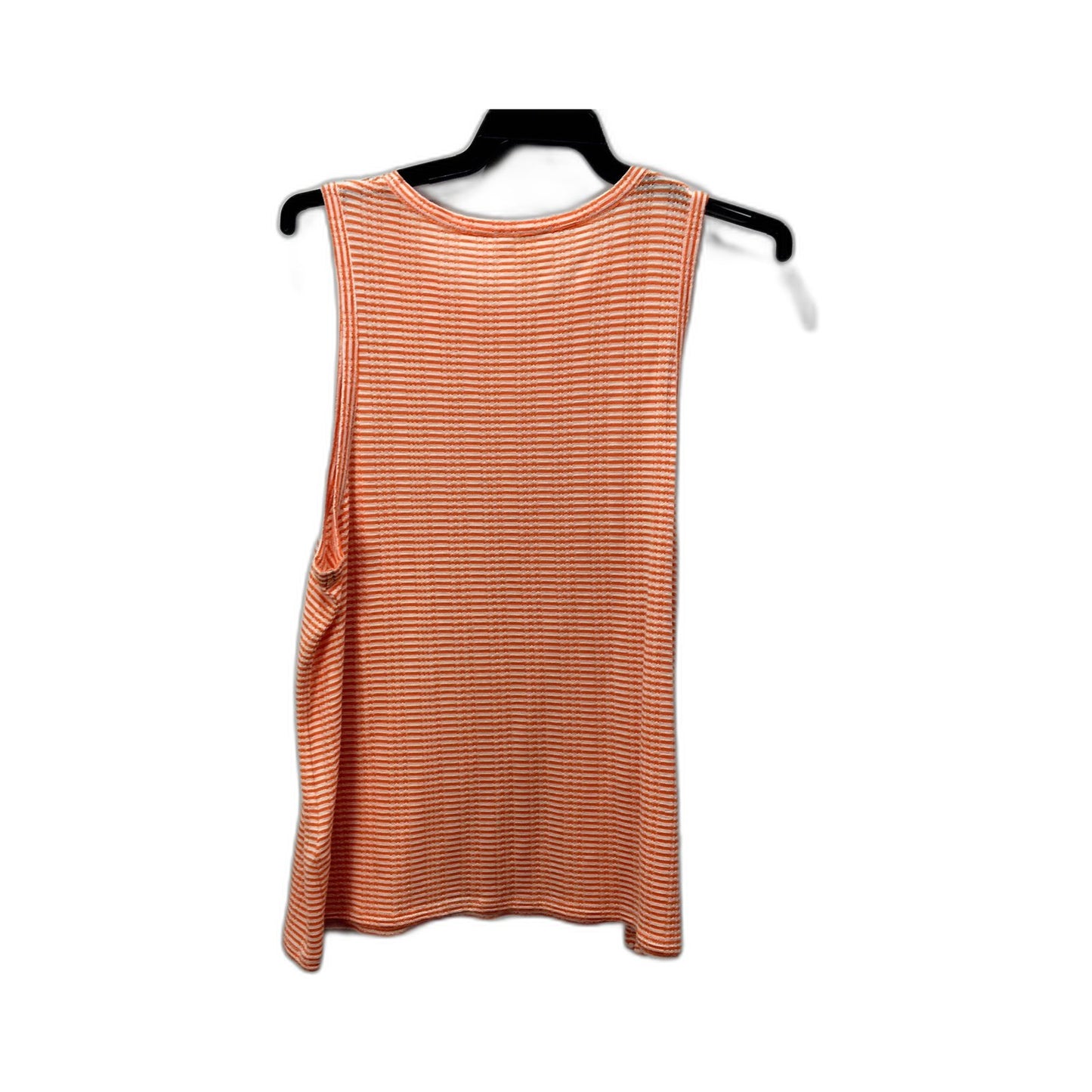 Seed Heritage Striped Tank Top in Orange & White Womens  Size L NEW