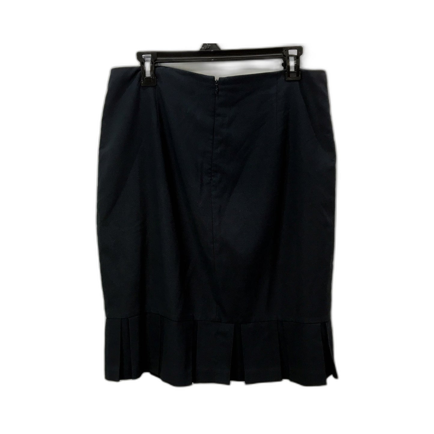 Jacquie Womens Pleated Skirt Elegant Versatile Comfortable Black Attire Size 12