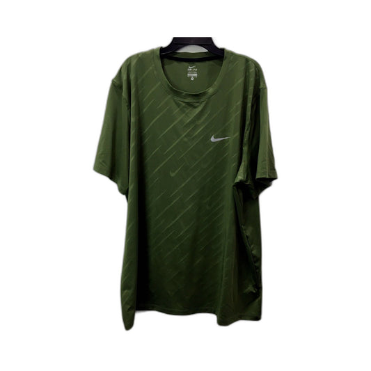 Nike Dri-Fit Pullover Sweatshirt Mens Olive Green Cotton Comfortable Size 4XL