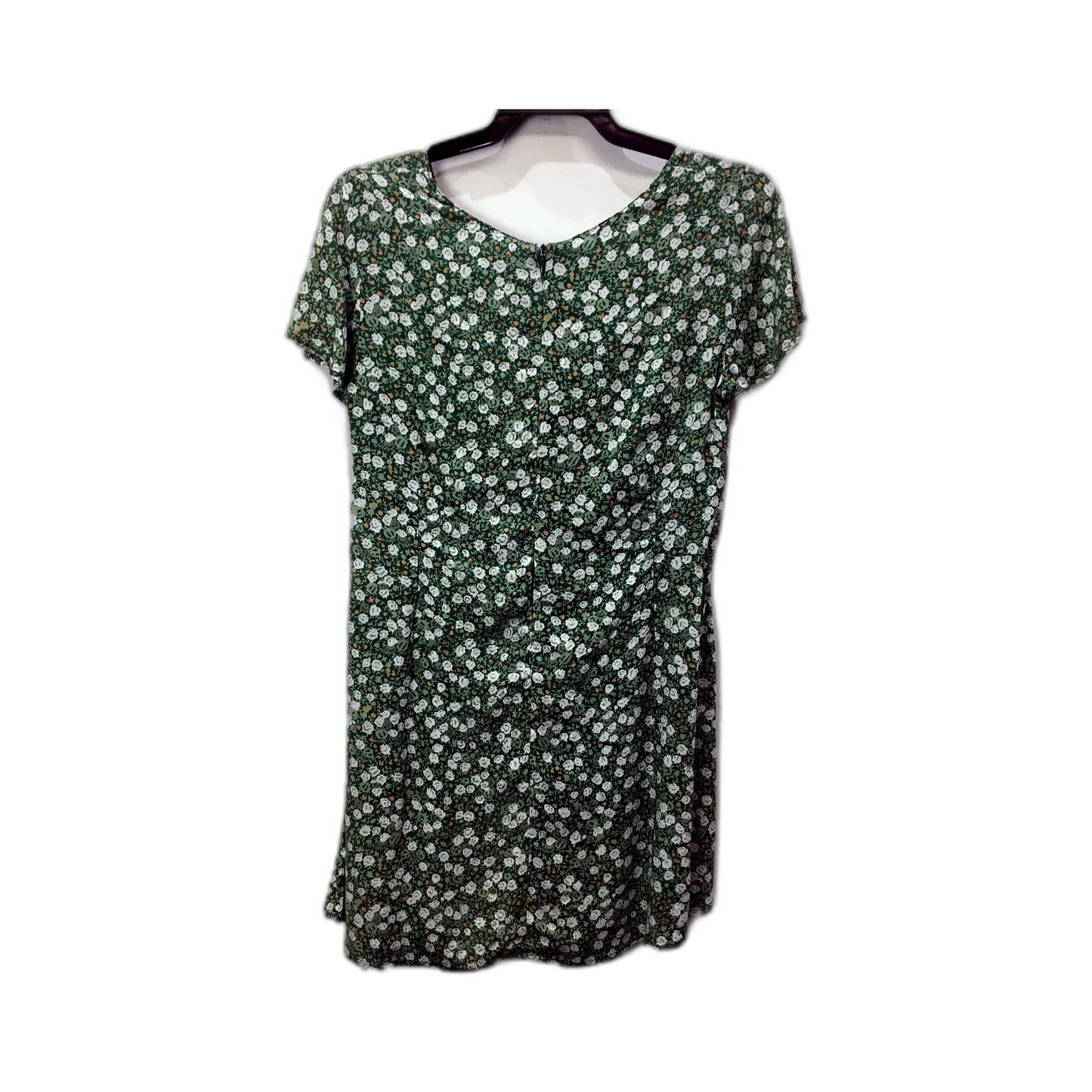 Womens Motel Elara Floral Print Green Short Sleeve Dress Size S NEW
