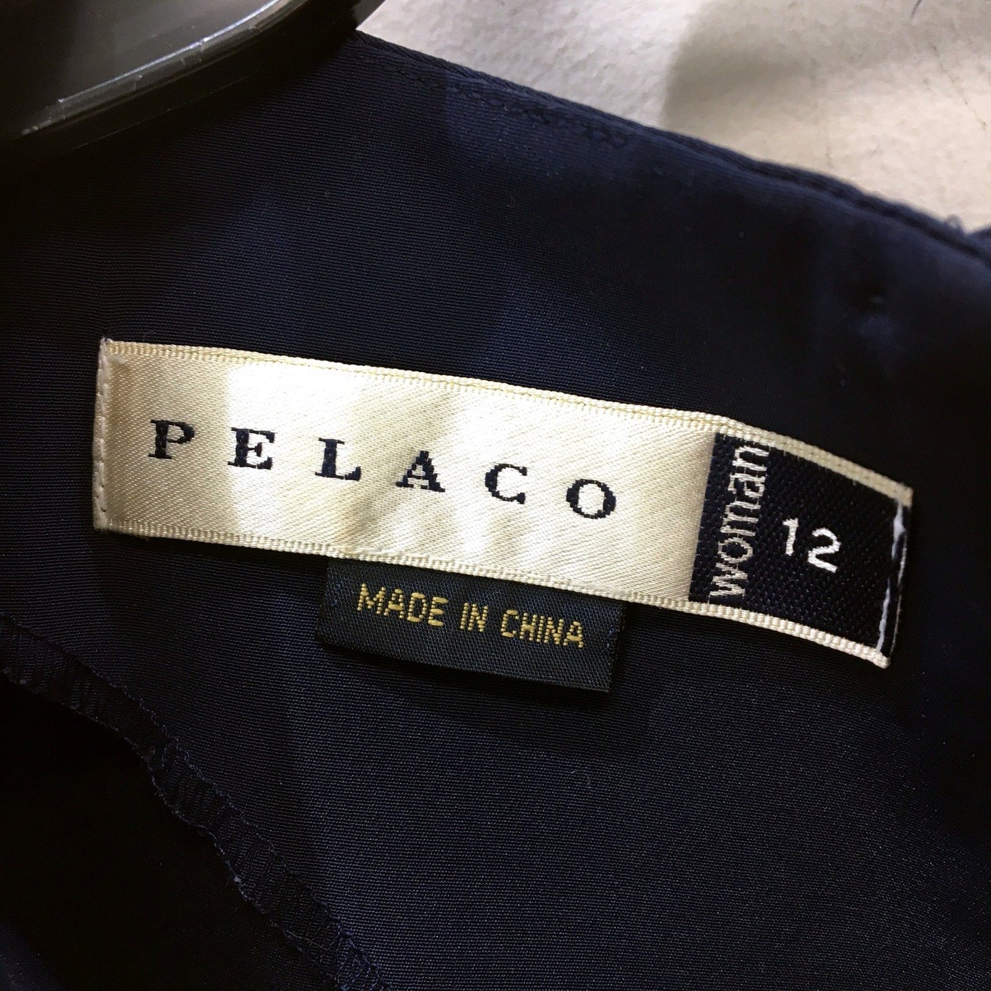 Pelaco Womens Navy Blue Dress Shirt Comfortable Soft Fit Size 12