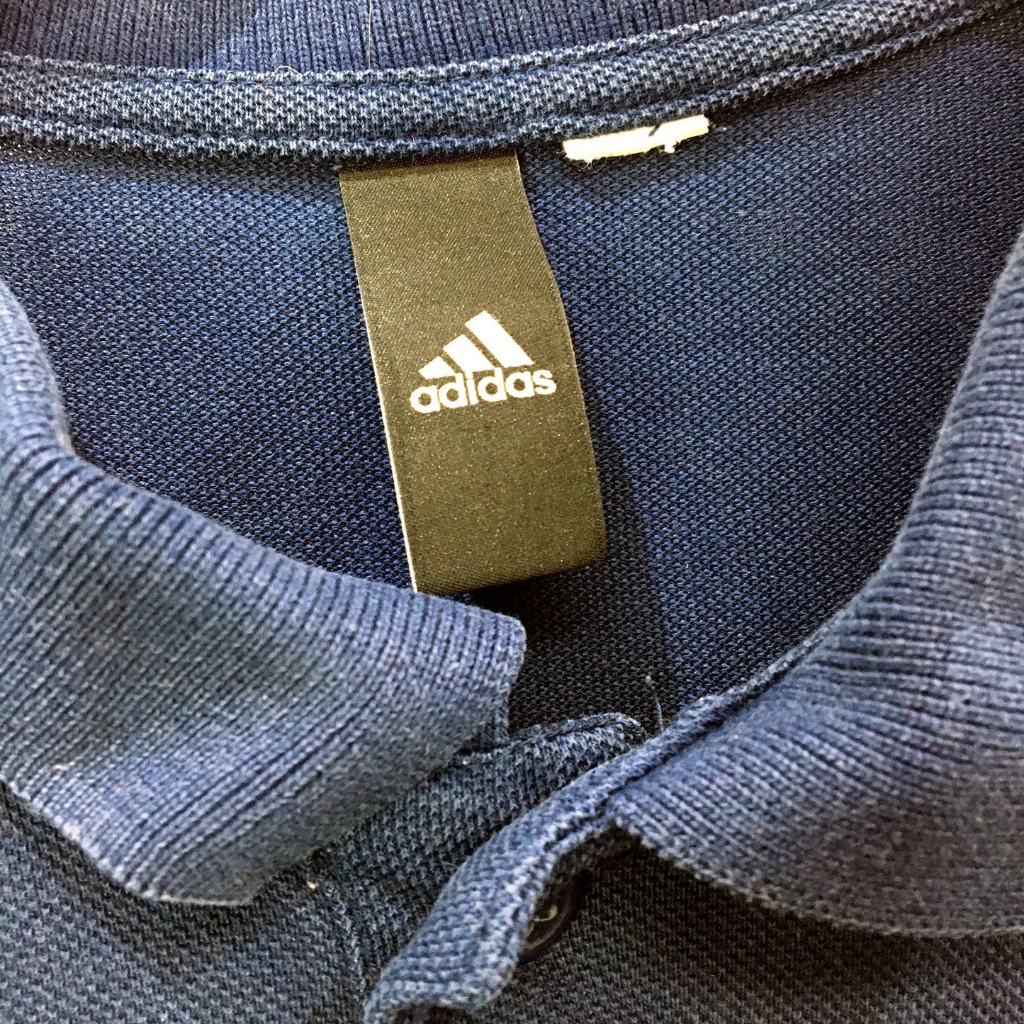 adidas Mens Navy Blue Polo Shirt Breathable Comfortable Cotton Blend Size XL