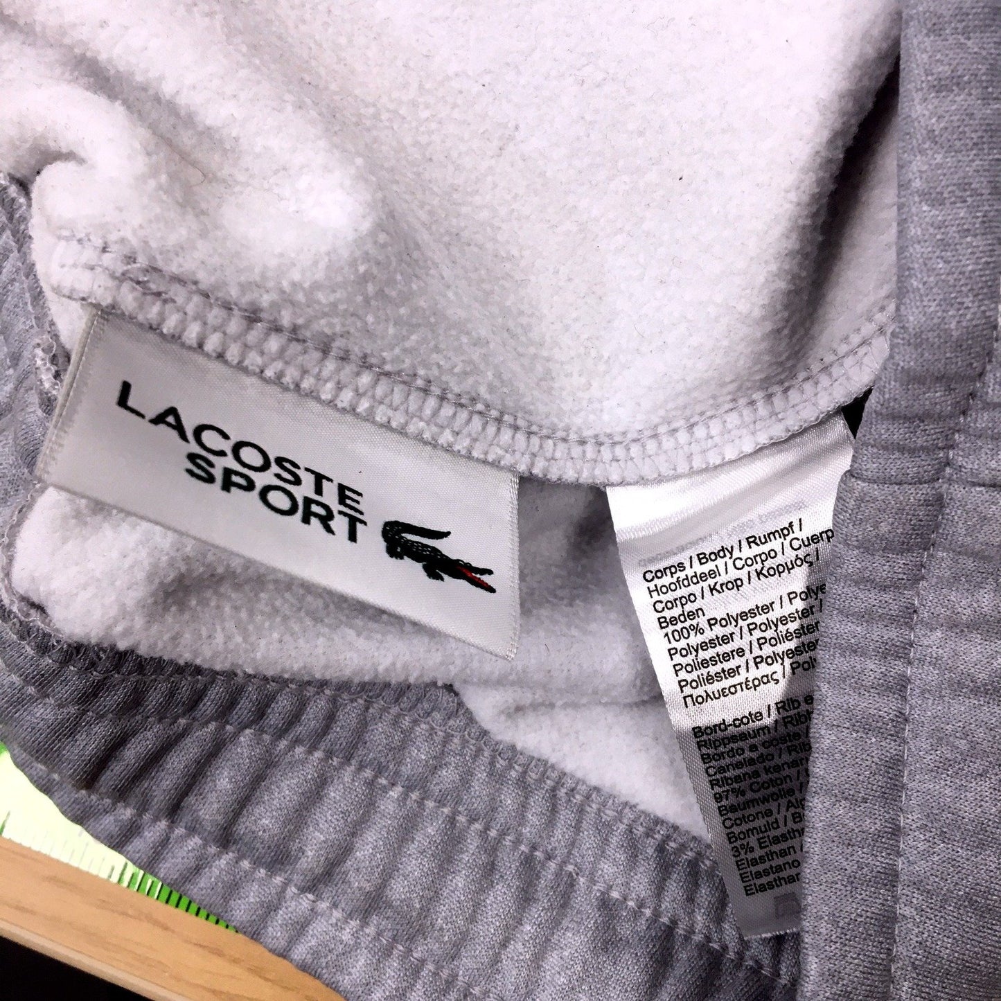 Lacoste Sport Gray Sweatpants Comfortable Casual Mens Activewear Size XL