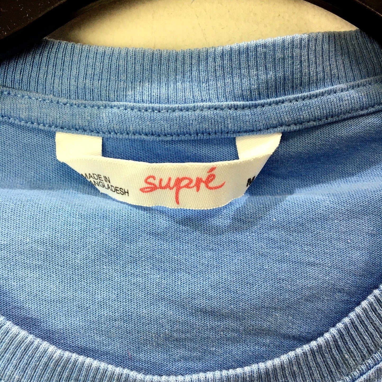 Supre Womens Cropped Sweatshirt Soft Comfortable Cotton Blend Blue Size Medium