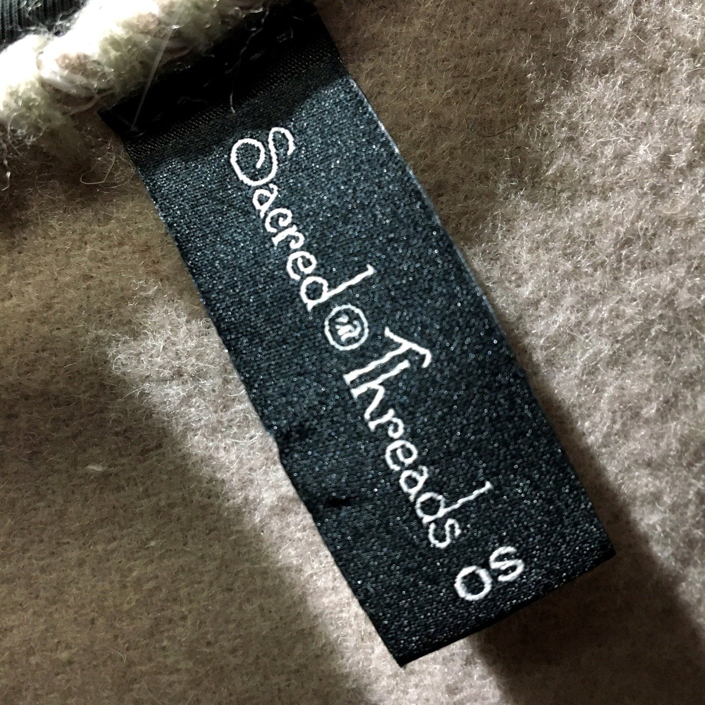 Womens Camel Cashmere Poncho with Faux Fur Collar in Beige, One Size